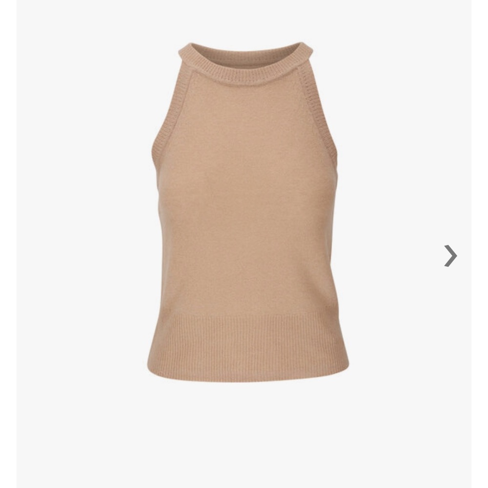 Veronica Beard Myrick Cashmere Beige Tank